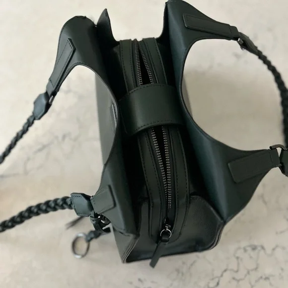 Calvin Klein Boho Dark Green Satchel - Picture 7 of 9